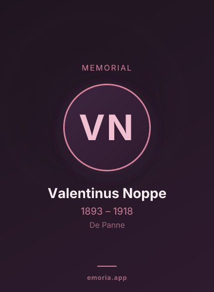 Memorial portrait of Valentinus Noppe