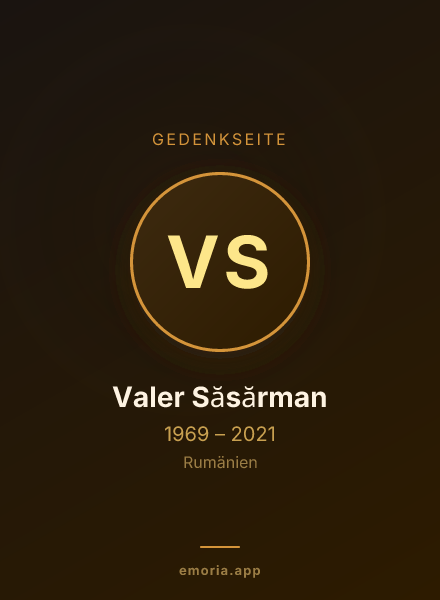 Gedenkportrait von Valer Săsărman