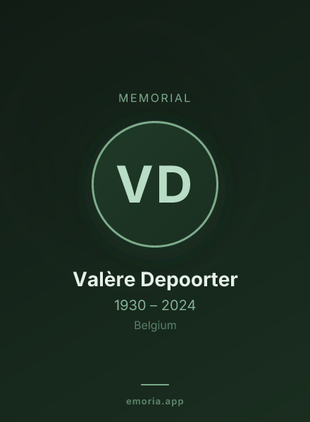 Memorial portrait of Valère Depoorter