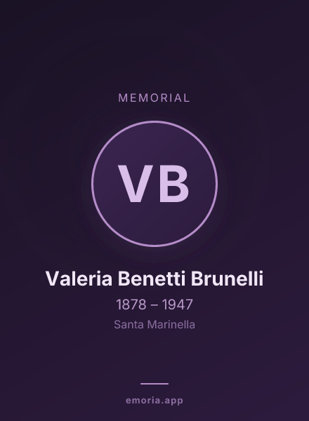 Memorial portrait of Valeria Benetti Brunelli