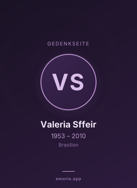 Gedenkportrait von Valeria Sffeir