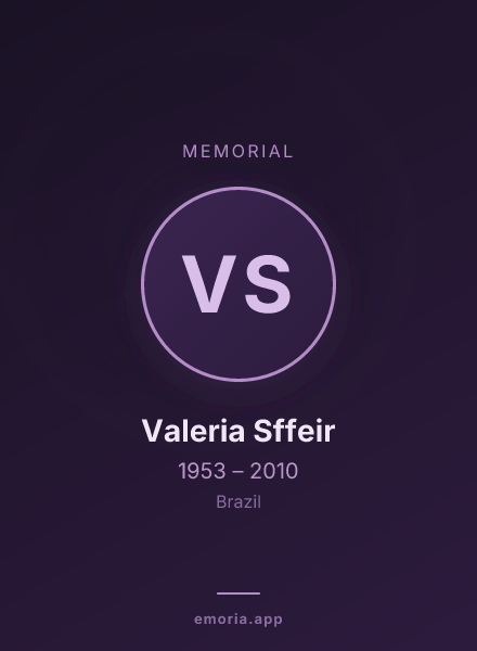 Memorial portrait of Valeria Sffeir