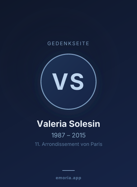 Gedenkportrait von Valeria Solesin
