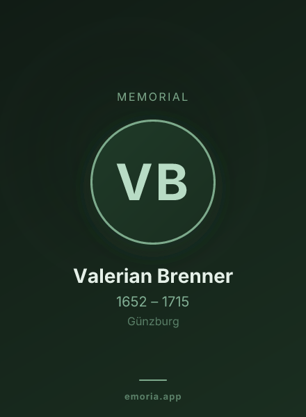 Memorial portrait of Valerian Brenner