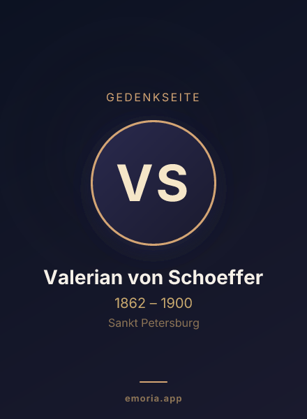 Gedenkportrait von Valerian von Schoeffer