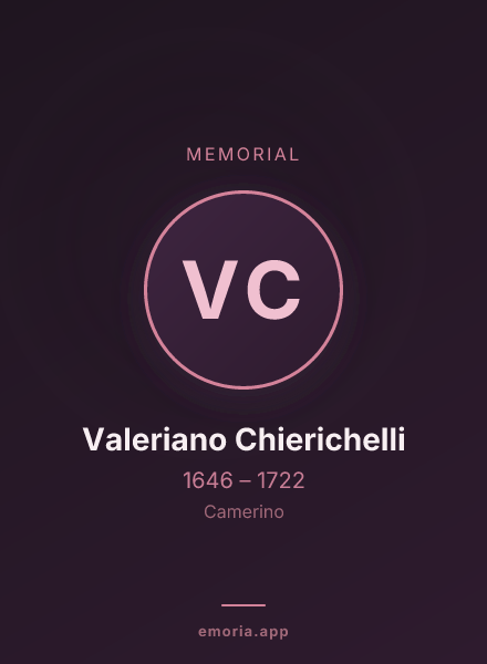Memorial portrait of Valeriano Chierichelli