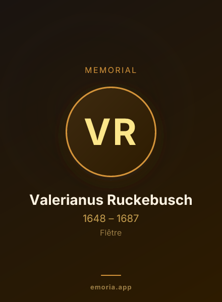 Memorial portrait of Valerianus Ruckebusch