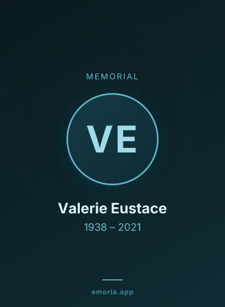 Memorial portrait of Valerie Eustace