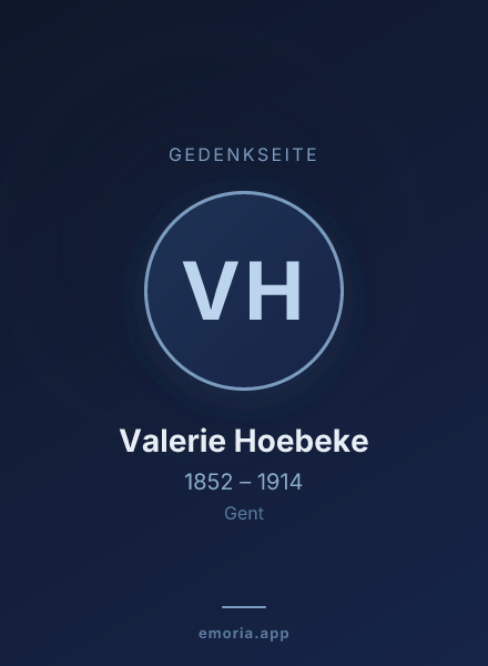 Gedenkportrait von Valerie Hoebeke