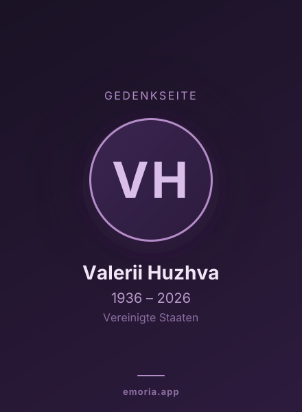 Gedenkportrait von Valerii Huzhva