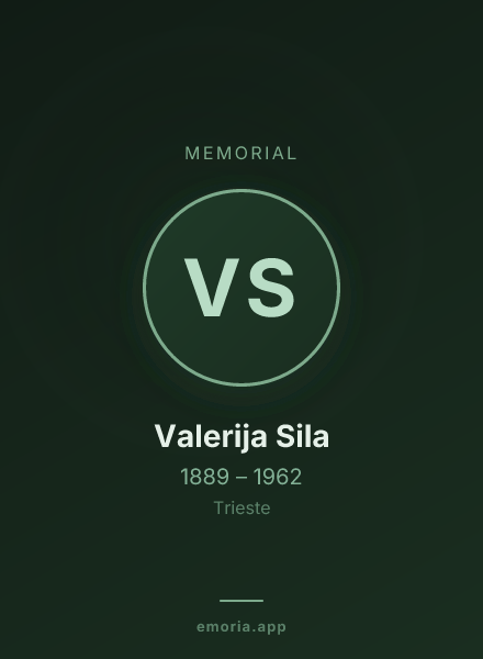 Memorial portrait of Valerija Sila