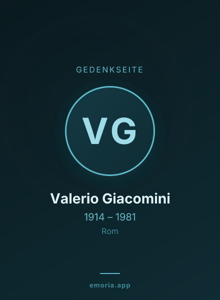 Gedenkportrait von Valerio Giacomini