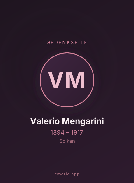 Gedenkportrait von Valerio Mengarini
