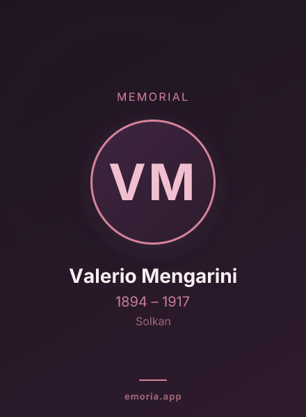 Memorial portrait of Valerio Mengarini