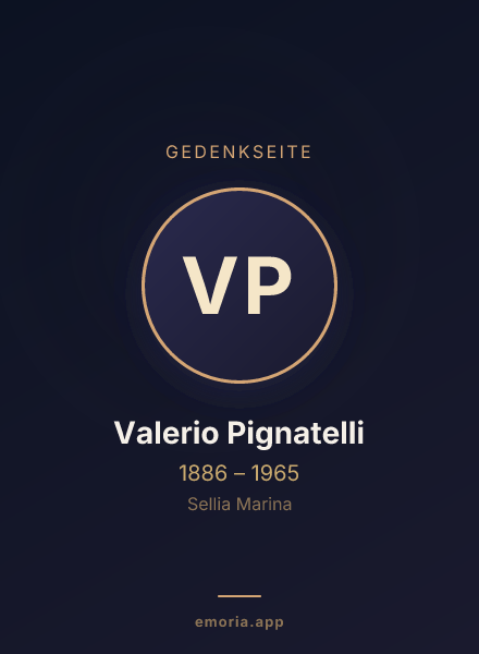 Gedenkportrait von Valerio Pignatelli