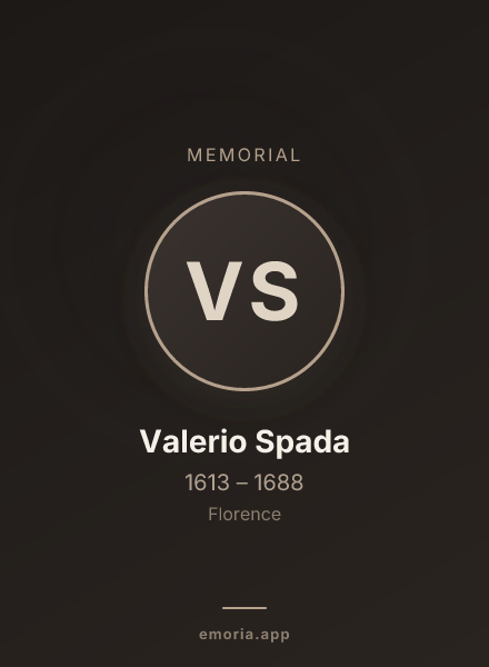 Memorial portrait of Valerio Spada
