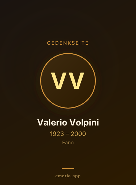 Gedenkportrait von Valerio Volpini