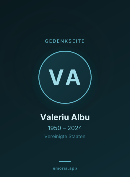 Gedenkportrait von Valeriu Albu