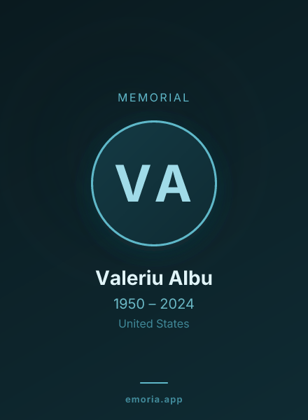 Memorial portrait of Valeriu Albu