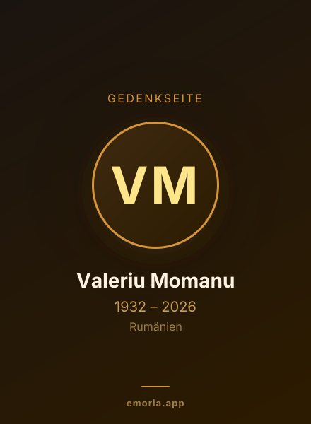 Gedenkportrait von Valeriu Momanu