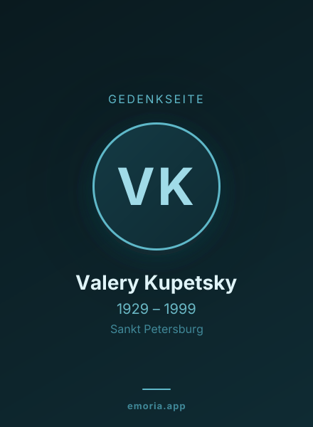 Gedenkportrait von Valery Kupetsky