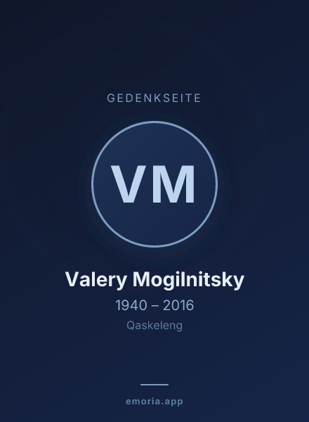 Gedenkportrait von Valery Mogilnitsky