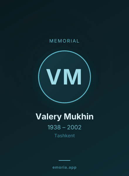 Memorial portrait of Valery Mukhin