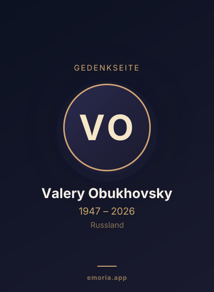 Gedenkportrait von Valery Obukhovsky