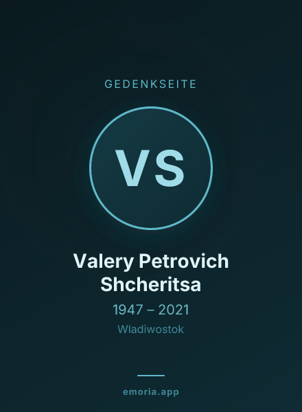 Gedenkportrait von Valery Petrovich Shcheritsa
