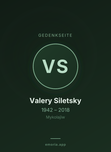 Gedenkportrait von Valery Siletsky