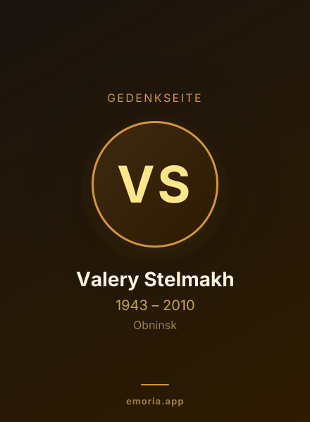 Gedenkportrait von Valery Stelmakh