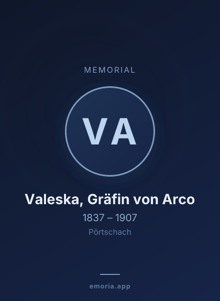 Memorial portrait of Valeska, Gräfin von Arco