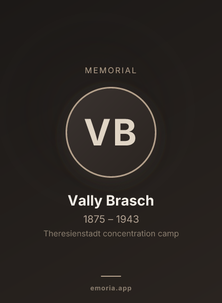 Memorial portrait of Vally Brasch