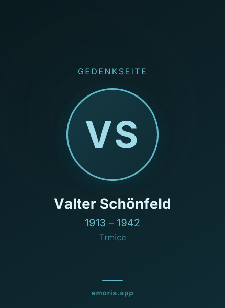 Gedenkportrait von Valter Schönfeld
