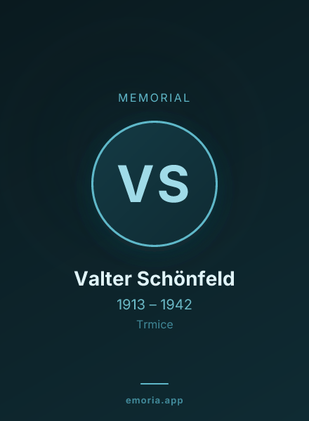 Memorial portrait of Valter Schönfeld
