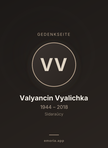 Gedenkportrait von Valyancin Vyalichka