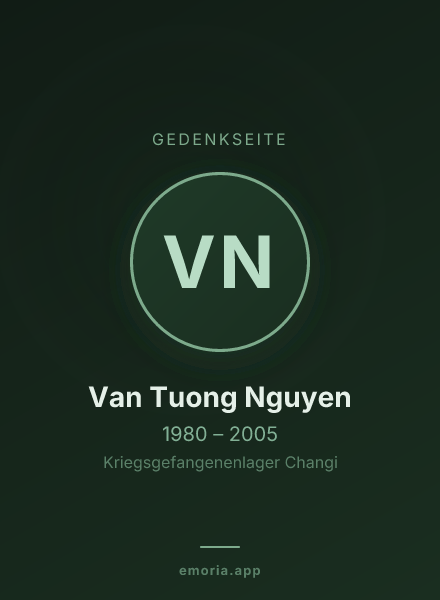Gedenkportrait von Van Tuong Nguyen
