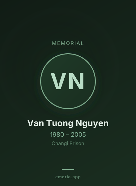 Memorial portrait of Van Tuong Nguyen