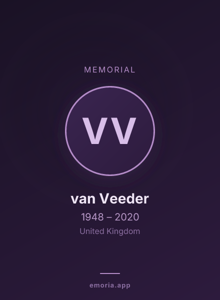 Memorial portrait of van Veeder