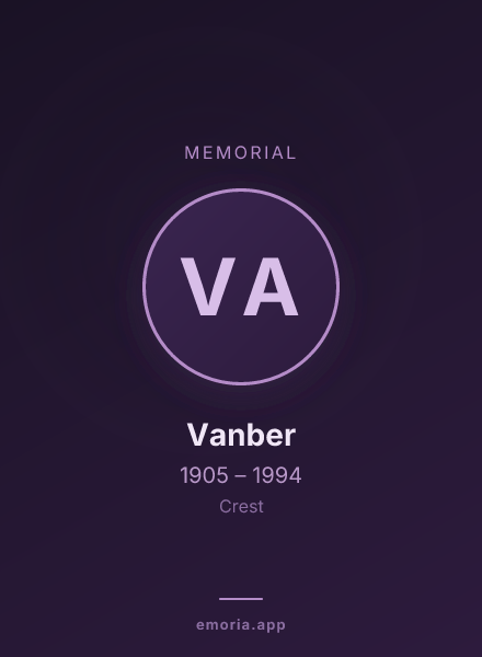 Memorial portrait of Vanber