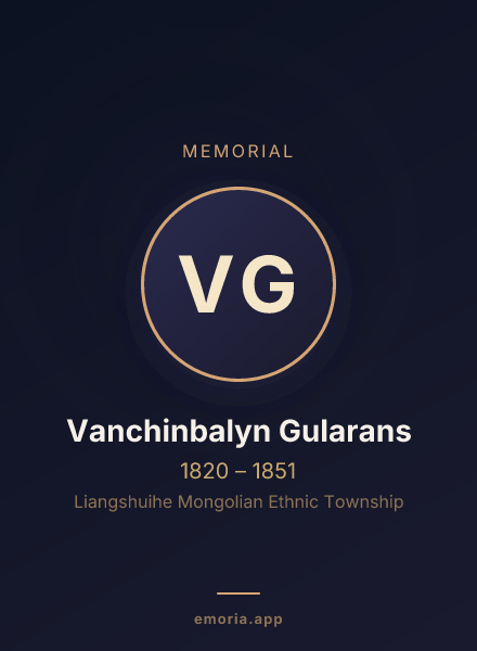 Memorial portrait of Vanchinbalyn Gularans