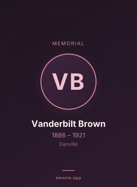 Memorial portrait of Vanderbilt Brown