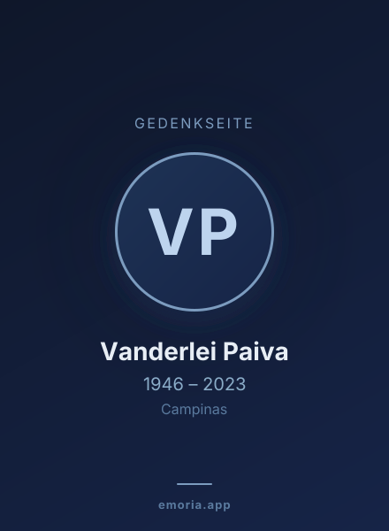 Gedenkportrait von Vanderlei Paiva