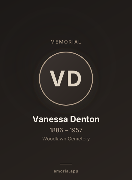 Memorial portrait of Vanessa Denton