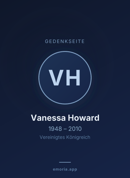 Gedenkportrait von Vanessa Howard