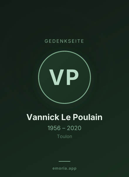 Gedenkportrait von Vannick Le Poulain