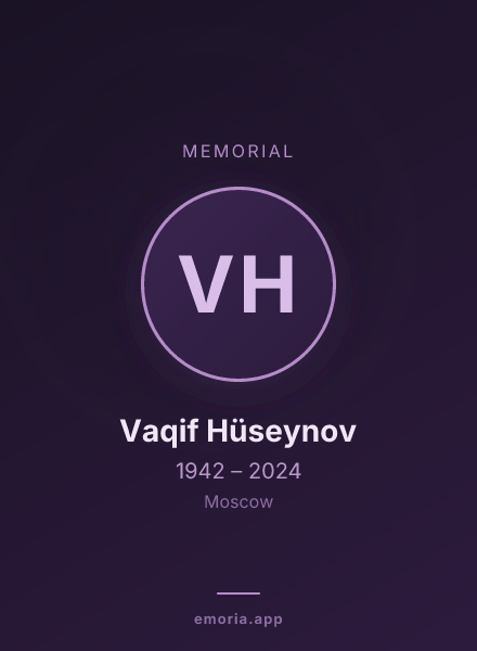 Memorial portrait of Vaqif Hüseynov