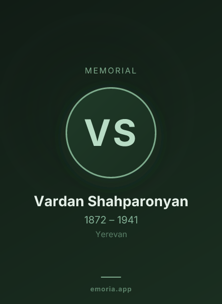 Memorial portrait of Vardan Shahparonyan