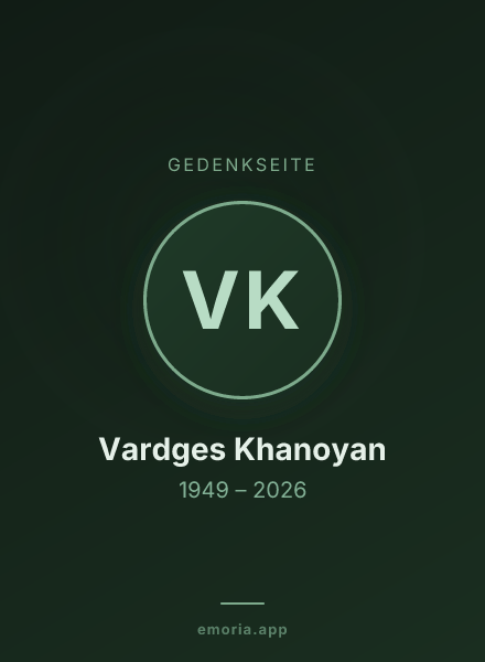 Gedenkportrait von Vardges Khanoyan