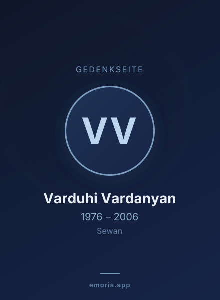 Gedenkportrait von Varduhi Vardanyan
